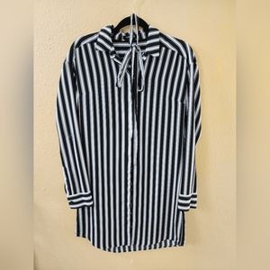 Express black and white tshirt style dress